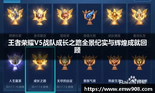 王者荣耀V5战队成长之路全景纪实与辉煌成就回顾